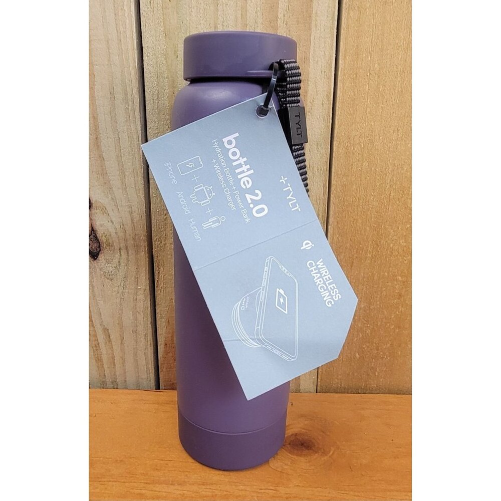 TYLT Bottle 2.0 with Portable Power Bank and Wireless Charger